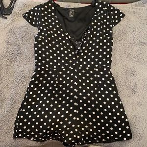 Polka dot romper